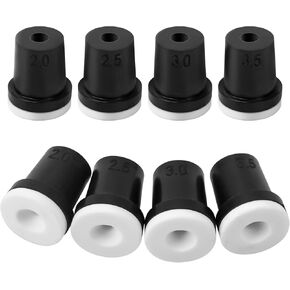 Sandblasting Nozzle Tips Kit, Abrasive Blast Sandblaster Gun Ceramic Tips for Sand Blaster Gun & Cabinet, 2mm/2.5mm/3mm/3.5mm (8 Pcs)