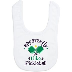 ChalkTalkSPORTS Pickleball Baby & Infant Bibs | Soft Microfiber Pickleball Baby Bibs