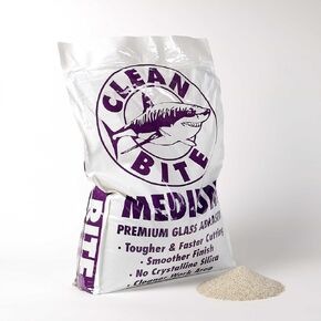 Glass Eco-Friendly Recycled Sandblasting Media Coarse Medium Fine Grit 40lbs (Fine)