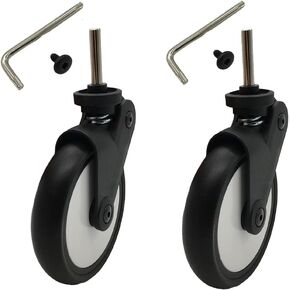 Stroller Replacement Rubber Wheels Front and Rear Wheel Stroller Accessory Compatible With Babyzen YOYO YOYA (1 PCS Front Wheel)