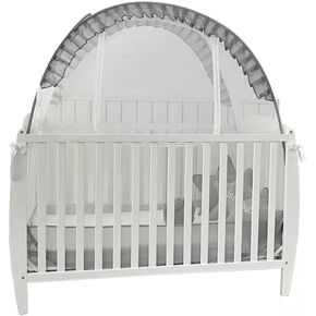 Enhanced Safety Crib Tent: Protect Your Baby, Prevent Climbing, Easy Installation, Durable Mesh, Double Zipper Access, Strong Frame - Your Ultimate Solution for Secure and Convenient Baby Sleep