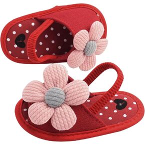 Infant Baby Girls Sunflower Casual Sandals Soft Sole Toddler Shoes Summer Lightweight Comfort Slip On Crib Shoes