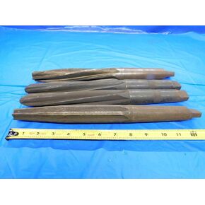 LOT of 4 Bridge REAMERS HSS Various Sizes Around 1" W. Morse Taper #4 Shanks MT4 - BT1850BN3