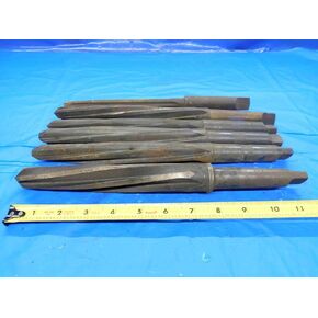 LOT of 6 Bridge REAMERS HSS Various Sizes Around 1" W/Morse Taper #3 Shanks MT3 - BT1846BN3