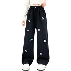 Fashion Baggy Jeans for Baby Kids Girls 2025 Elestic Waisted Korean Loose Fit Straight Denim Pants