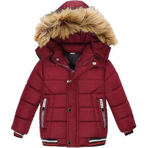 Toddler Baby Boys Girls Down Jacket Hooded Warm Padded Thick Winter Outerwear Clothes Kids Snowsuit Coat Parka
