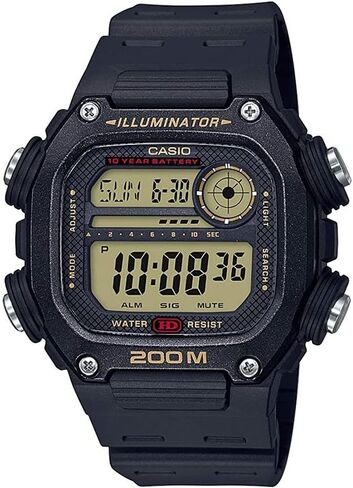 Casio 10 Year Battery Quartz Watch with Resin Strap, Black, 27.2 (Model: DW-291H-9AVCF) in Kuwait