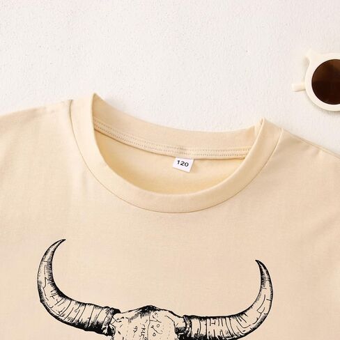 CM C & M Wodro Toddler Boy Girl Howdy Shirt Rodeo Cowboy T-Shirt Retro Western Graphic Tee Chil in Kuwait