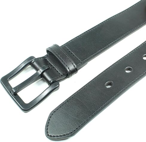 BC Belts Men's Metal Free Full Grain Leather Belt - Hypoallergenic No Nickel and TSA Approved in Kuwait