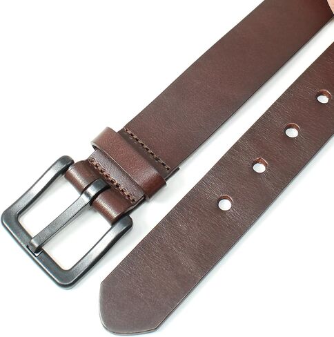 BC Belts Men's Metal Free Full Grain Leather Belt - Hypoallergenic No Nickel and TSA Approved in Kuwait