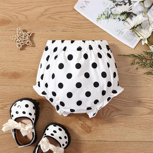 6 9 Month Shorts Newborn Infant Baby Girls Boys Polka Dot Spring Summer Shorts Ruffle Clothes Shorts for Kids in Saudi Arabia