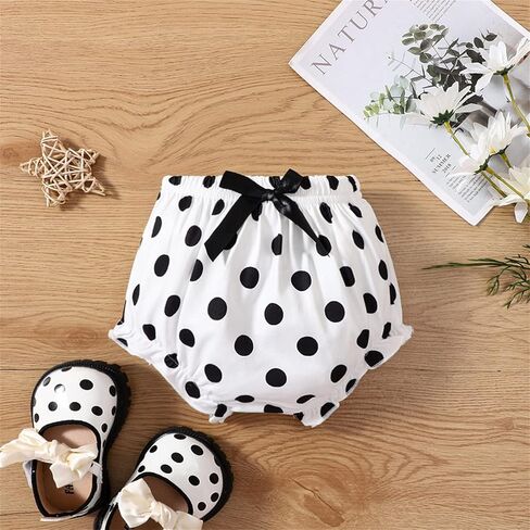 6 9 Month Shorts Newborn Infant Baby Girls Boys Polka Dot Spring Summer Shorts Ruffle Clothes Shorts for Kids in Saudi Arabia
