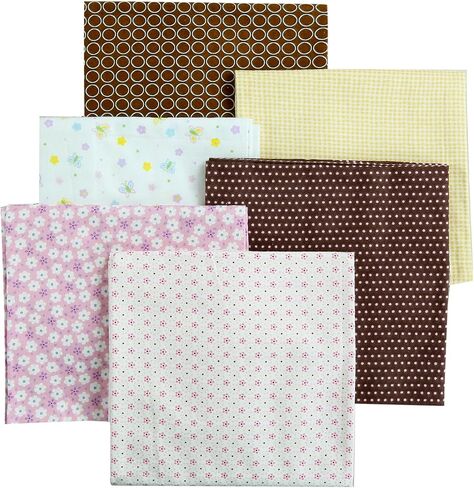 Danica Unisex Baby Cotton Flannel Receiving Blankets, 6-Pack, 30'' x 38'' (Baby Duck Monkey Yellow Polka Dot Checks) in Saudi Arabia