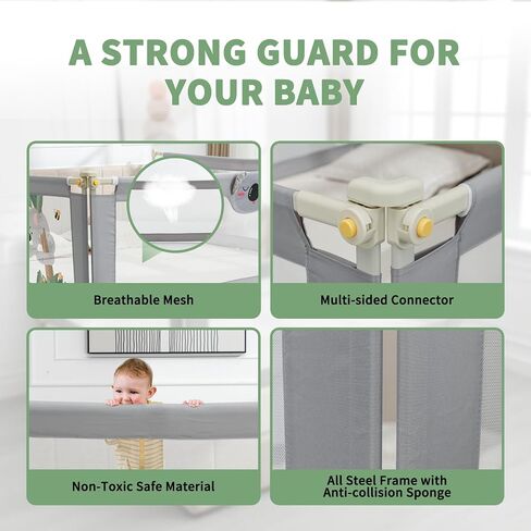 Bed Rail for Toddlers, 3-Piece Baby Bed Rail Guard for Kids, 25 Height Levels Adjustable Bed Fence, 3 in 1 Foldable Bed Guardrail, Fit 2''-11.8'' Thick Mattress (Zoo Pattern, King) in Saudi Arabia