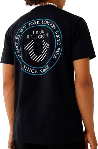 True Religion Men's Ss City Stamp Tee in Saudi Arabia