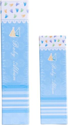 Photo Album Baby Blue, 2 Pack Photo Books for 200 photos and 100 photos 4x6 inch (Blue) in Saudi Arabia