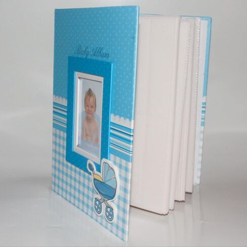 Photo Album Baby Blue, 2 Pack Photo Books for 200 photos and 100 photos 4x6 inch (Blue) in Saudi Arabia