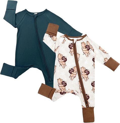 Bow Dream Bamboo Rayon Baby Pajamas Infant Sleepers Newborn Girl Boy Clothes Rompers Jumpsuit Outfit in Saudi Arabia