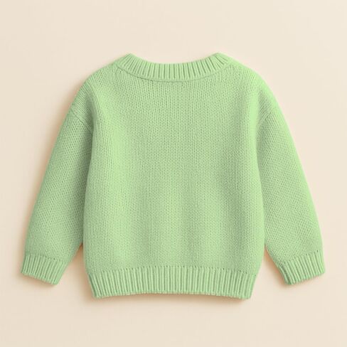 Noni Baby Girl Boy Elephant Knit Sweater Blouse Pullover Sweatshirt Warm Crewneck Long Sleeve Tops for Infant Toddler in Saudi Arabia
