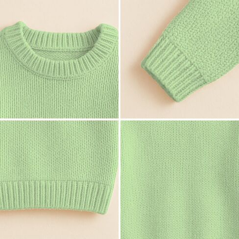 Noni Baby Girl Boy Elephant Knit Sweater Blouse Pullover Sweatshirt Warm Crewneck Long Sleeve Tops for Infant Toddler in Saudi Arabia
