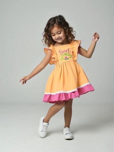 Unique Baby Girls Smocked Holiday Dress for Big Kids and Toddler Outfit Clothes with Embroidery in Saudi Arabia