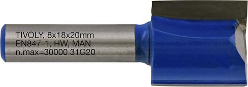 1 Straight Router Bit Ø 15mm - Carbide Blade Diamond Sharpened - 5/16" - 8mm Shank in Kuwait