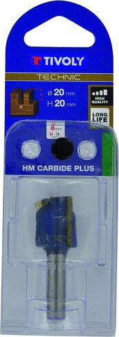 1 Straight Router Bit Ø 15mm - Carbide Blade Diamond Sharpened - 5/16" - 8mm Shank in Kuwait