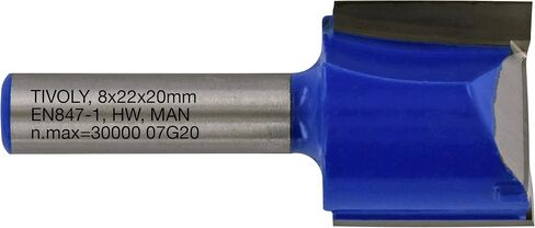 1 Straight Router Bit Ø 15mm - Carbide Blade Diamond Sharpened - 5/16" - 8mm Shank in Kuwait