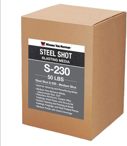 Steel Shot 230 (.58mm) - Abrasive Media, Shot Peening Media, Blast Media, Cleaning Media (50lb) in Kuwait