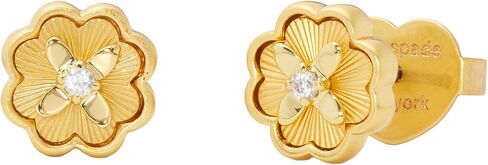 Kate Spade New York Heritage Bloom Studs Earrings Cream/Gold One Size in Saudi Arabia