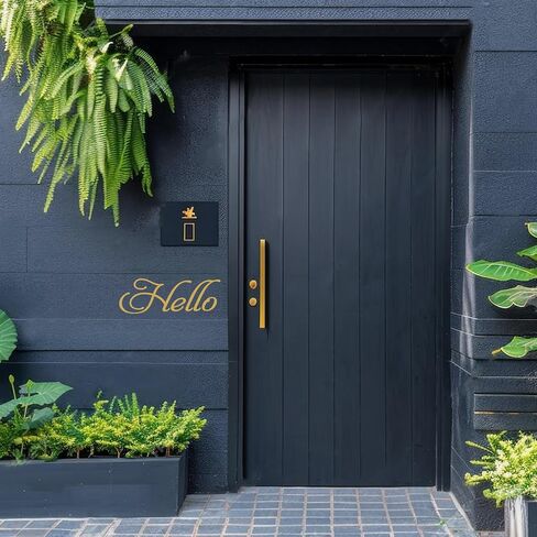 2pcs 23.2 بوصة مرحبا شارات باب ترحيب لمتجر مقهى فندق Home Hotel ، ملصقات زخرفة كمبيوتر محمول مقاومة للماء. in Kuwait