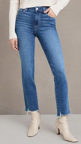 PAIGE Women's Cindy Bay Jeans with Destroyed Hem in Saudi Arabia