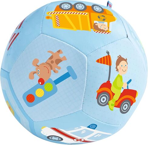 HABA Soft Baby Ball 5.5" Toys for 6-12 Months, Sensory & Tummy Time Play and Baby Ball for Play Pen, to Encourage Crawling, Rolling, and Gross Motor Skills in Saudi Arabia