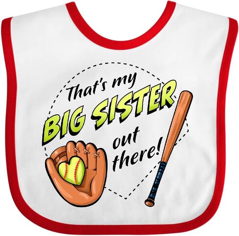 inktastic هذه أختي الكبرى هناك- Bib Baby Bib in Kuwait