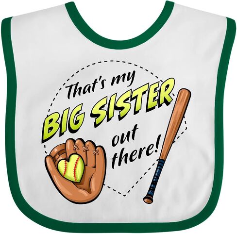 inktastic هذه أختي الكبرى هناك- Bib Baby Bib in Kuwait