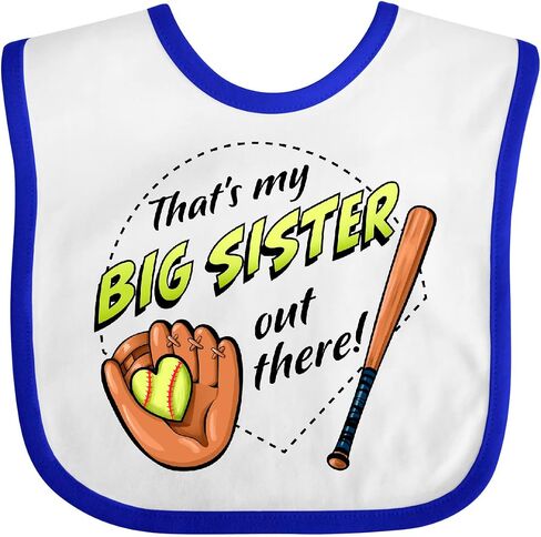 inktastic هذه أختي الكبرى هناك- Bib Baby Bib in Kuwait