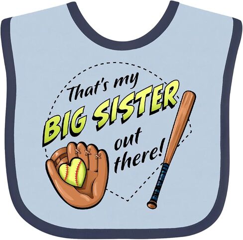 inktastic هذه أختي الكبرى هناك- Bib Baby Bib in Kuwait