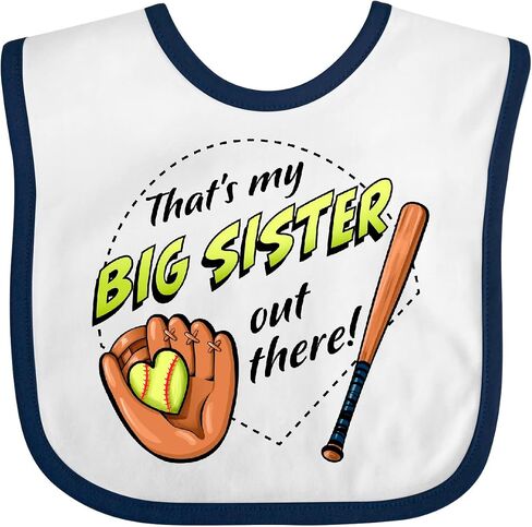 inktastic هذه أختي الكبرى هناك- Bib Baby Bib in Kuwait