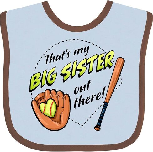 inktastic هذه أختي الكبرى هناك- Bib Baby Bib in Kuwait