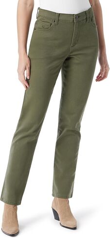 Gloria Vanderbilt Women's Amanda Classic High Rise Tapered Jean, Terracotta in Kuwait