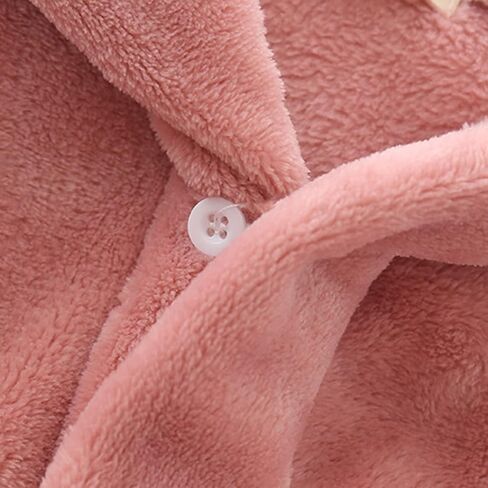 Toddler Kids Boys Girls 𝐂artoon Bath𝐫obe Hooded Warm Flannel Night 𝐑obe 𝐒leepwear Cute 𝐏ajamas Youth Large Pajamas in Saudi Arabia