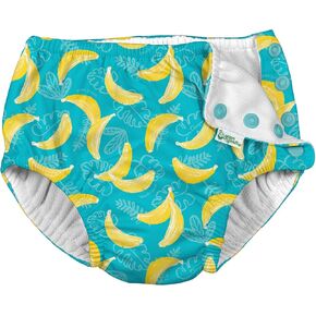 i Play Boys Reusable Absorbent Baby Swim Diapers Aqua Bananas 6 Months