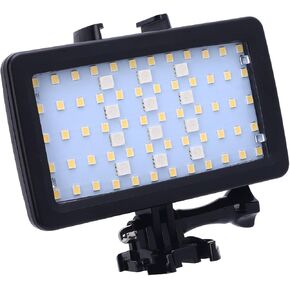 Video Lighting Dive Light, Waterproofing 130ft / 40m LED Video Light, 8 Kinds of Illuminating Colors, 5000 to 6000K, RGB Dive Fill Light for Photography, Videography