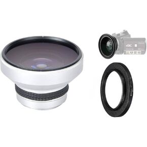 .42x HD Super Wide Angle Panoramic Macro Fisheee Lens for JVC Everio GZ-MG680 ، MG670 ، MG630 ، MG465 ، MG435 ، MG365 ، MG360 ، MG335 ، MG330 ، MG230 High Camcorders High