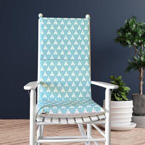 Indian Wig WAM Rocking Chair Cushion, Blue Tee Pee Seat Covers