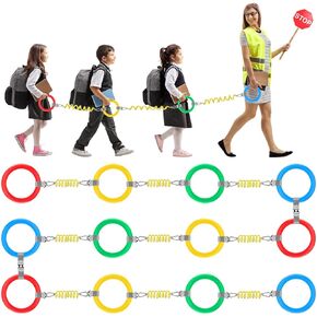 12 Set Walking Rope for Preschool Toddlers Safety Wrist Link Detachable Transition Rope for Children's School Kindergarten Outdoor Supplies