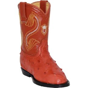 Kids Cowboy Boot Infant Toddler Ostrich Print Western Boot in Saudi Arabia