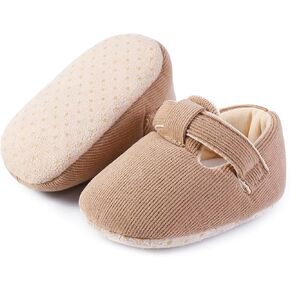 Baby Booties Newborn Baby Shoes Infant Warm Slippers Non-Skid Warm Corduroy Ankle Boots for Boy Girl Shower Gifts