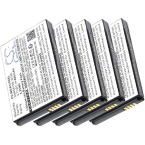 Cameron Sino Replacement for Mot'orola BT60 CLP1010 CLP1040 CLP1060 CLP446 SL7550 XPR7550 Battery 880mAh/Li-ion (5Pack)