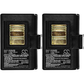 Cameron Sino (2Pack) Replacement for Ze'bra QLN220 QLn220HC ZQ520 ZQ620 QLN320 ZR628 ZR638 Battery 2600mAh/Li-ion